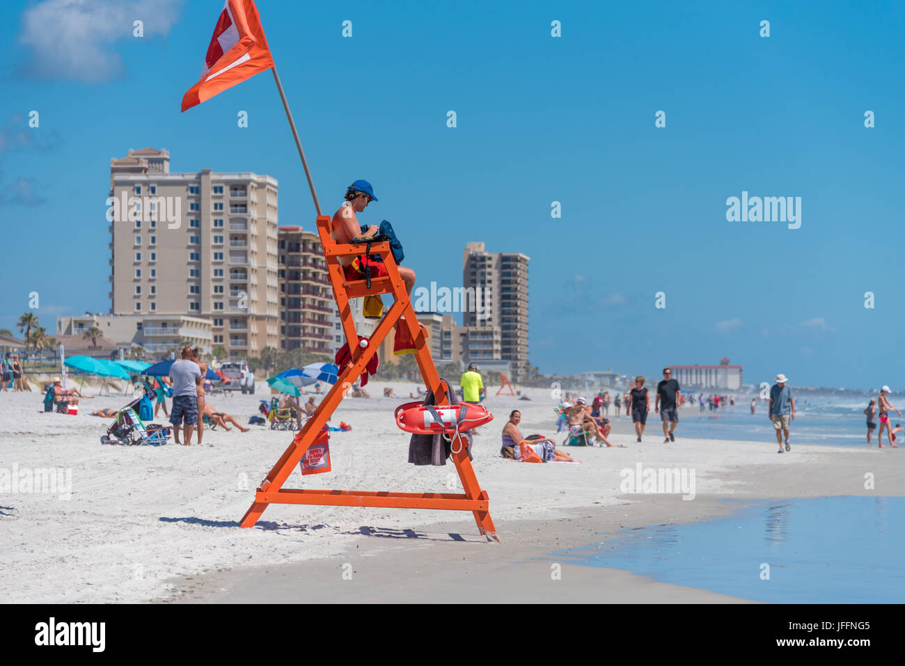 Jacksonville beach lifeguard hi-res stock photography and images - Alamy