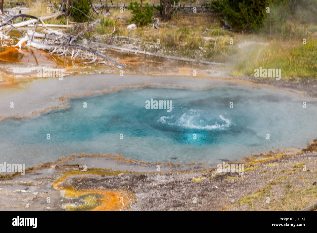 Fire Boared Spring Firehole Spring 13 Stock Photo - Alamy