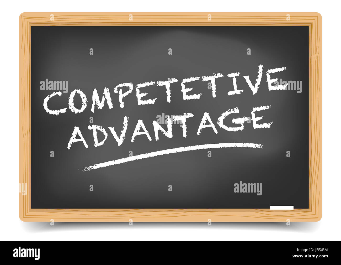 Blackboard Competitive Advantage Stock Photo