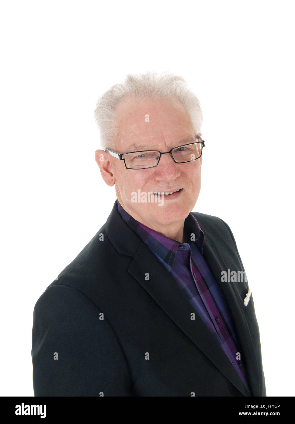 Portrait older man suit hi-res stock photography and images - Alamy