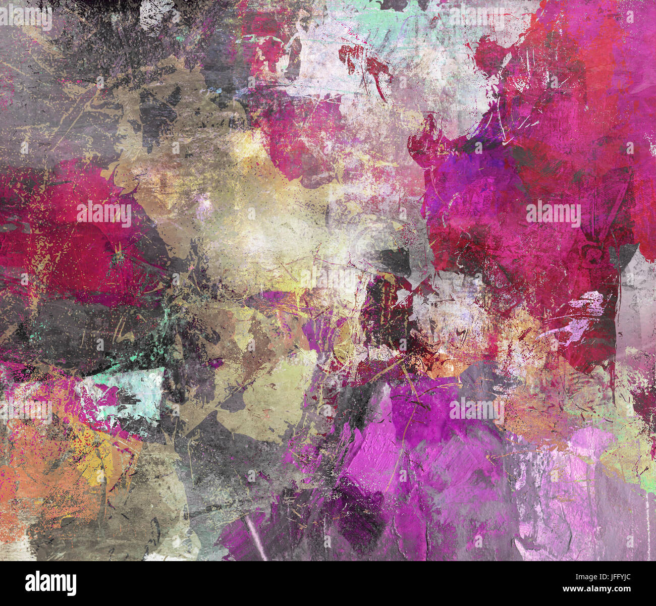 abstract mixed media artwork Stock Photo
