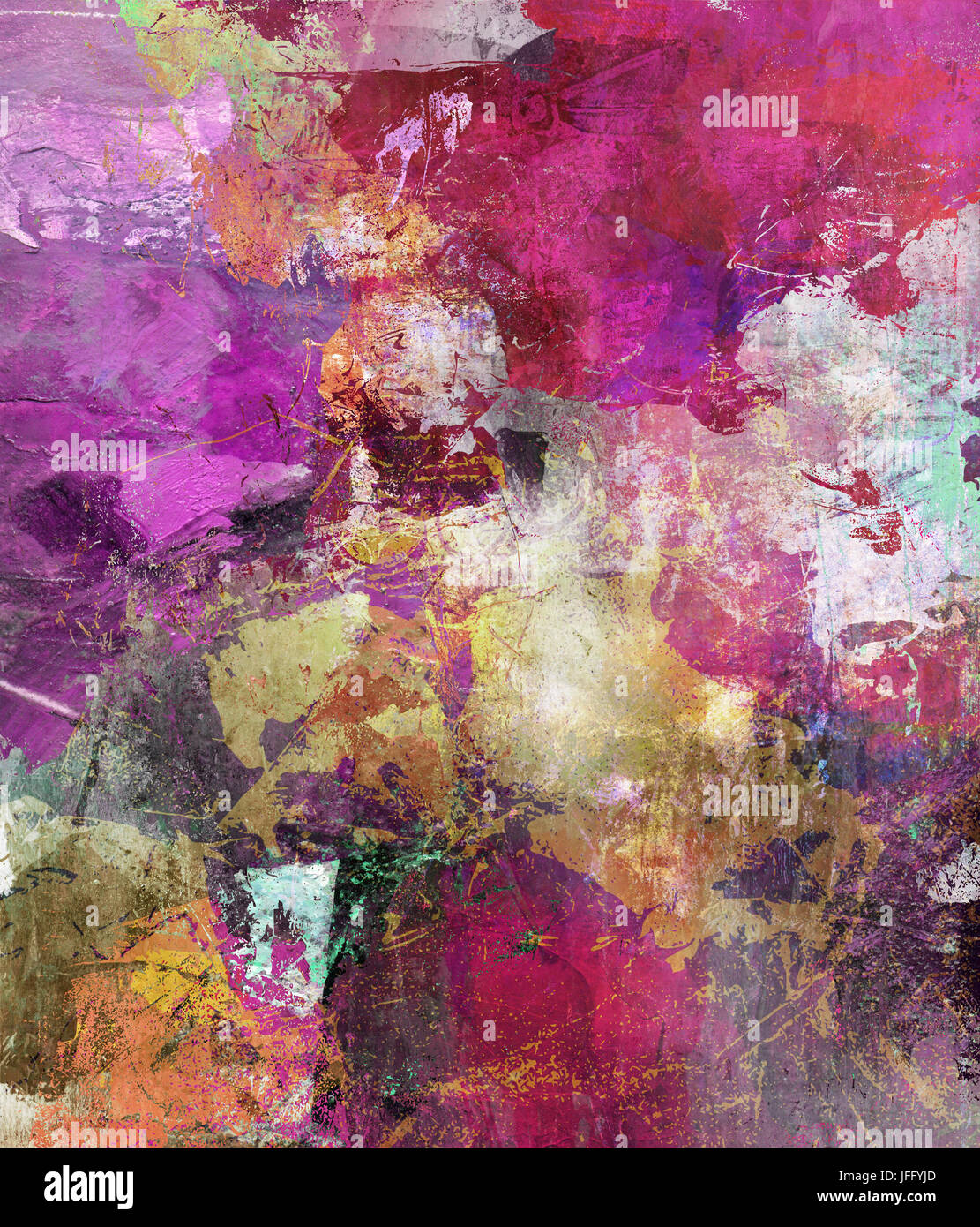 abstract mixed media artwork Stock Photo