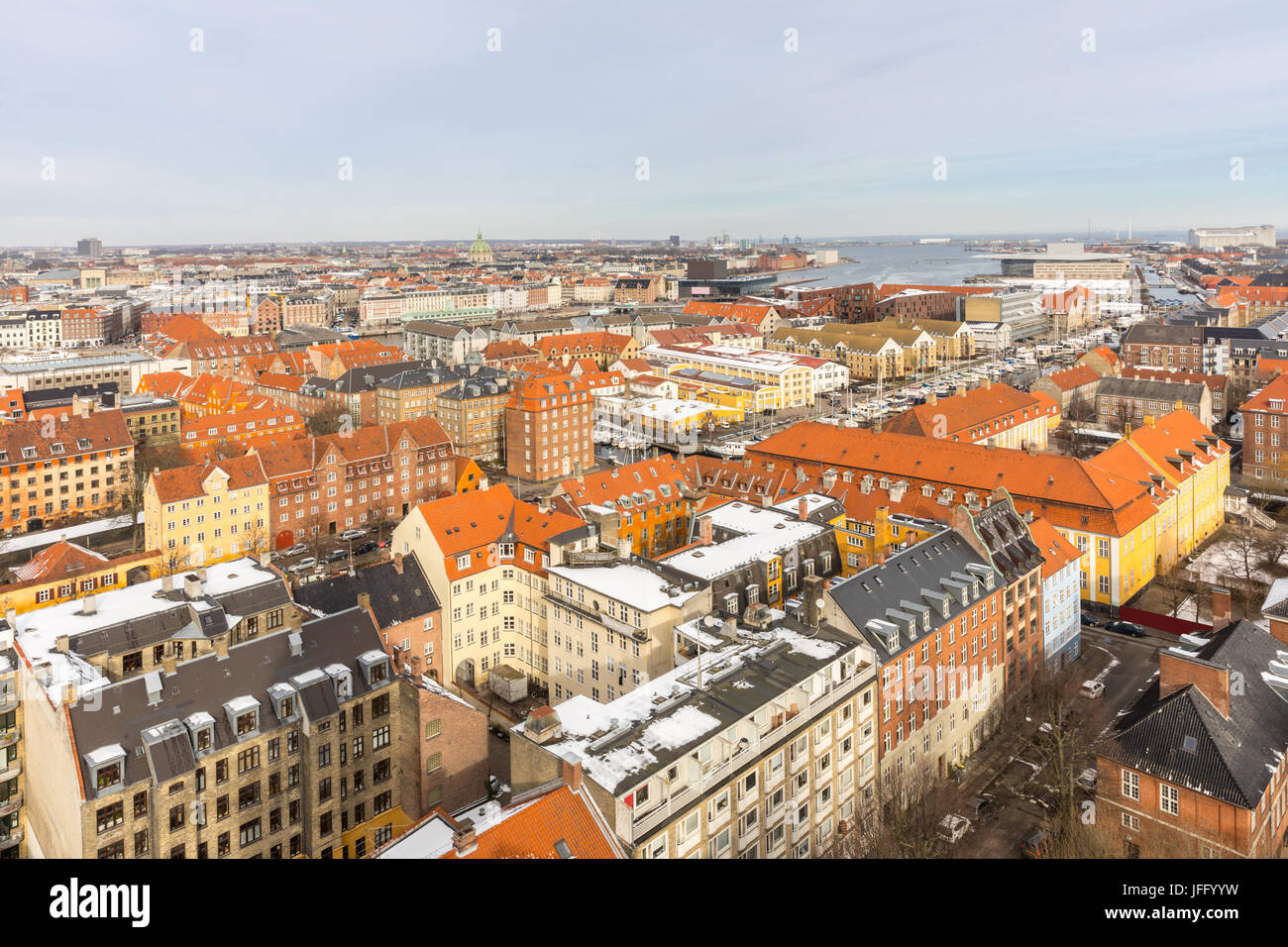 Copenhagen Aerial view Stock Photo