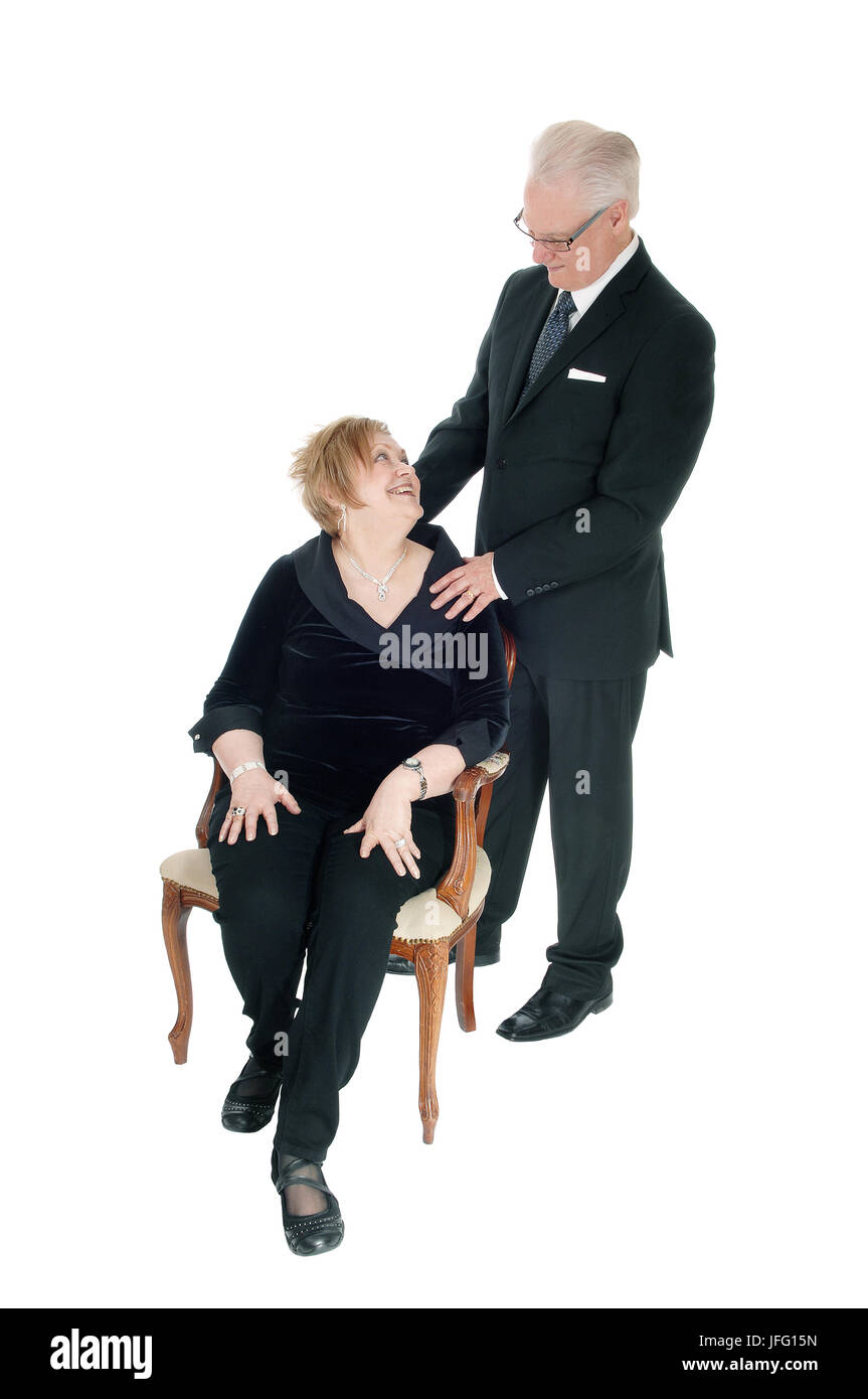 Older couple smiling at each other Stock Photo - Alamy