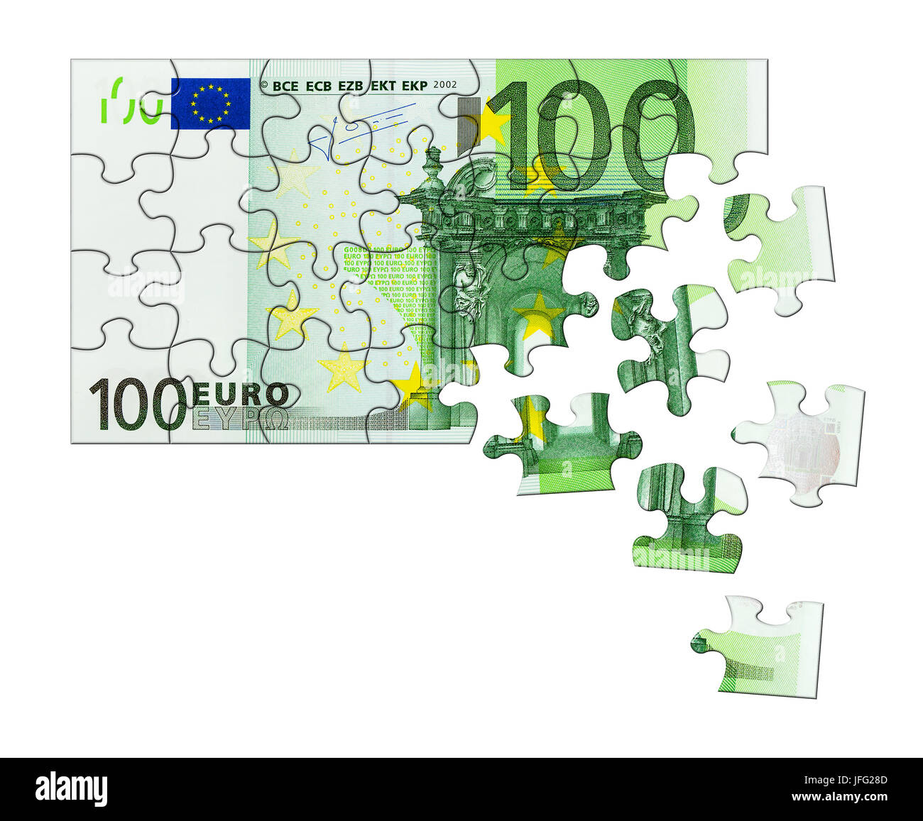 100 dollar bill puzzle hires stock photography and images Alamy