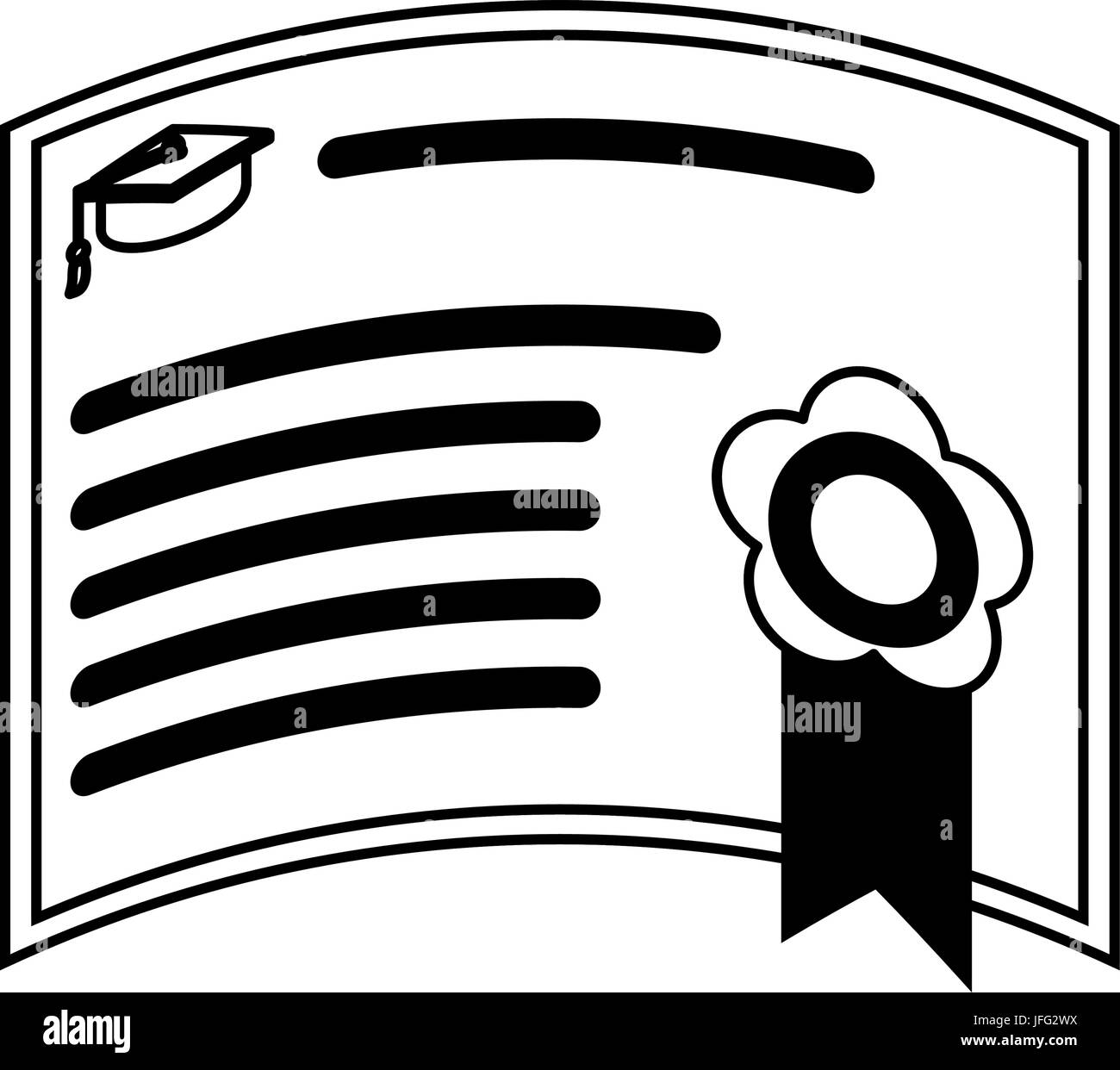 Graduation Diploma Achievement Stock Vector Image Art Alamy