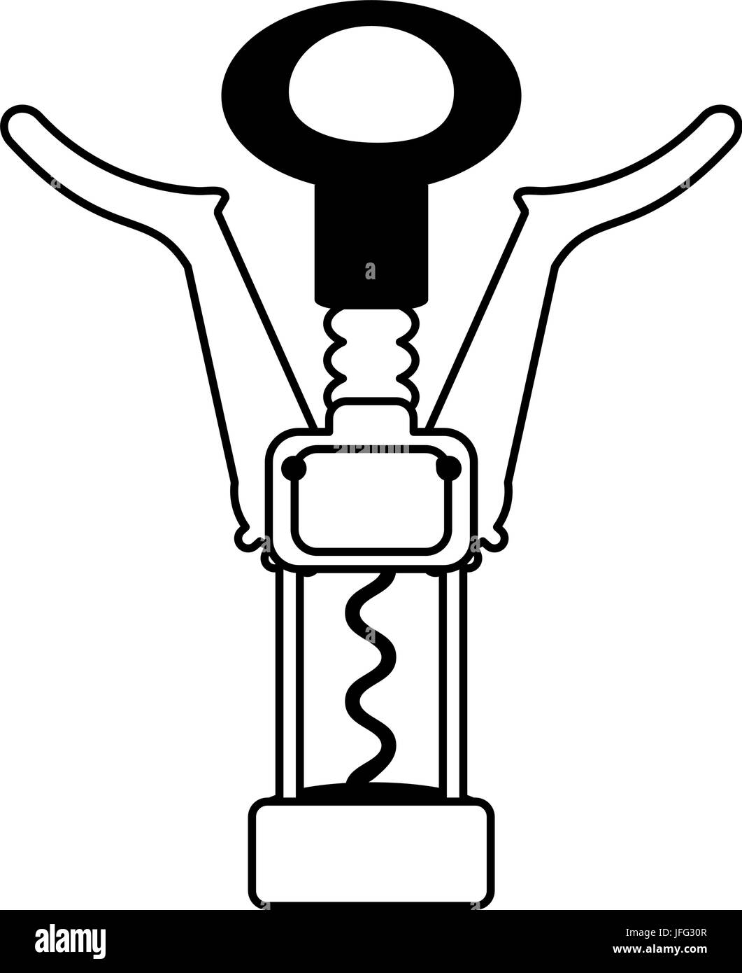 Cork wine bottle opener Stock Vector Image & Art Alamy