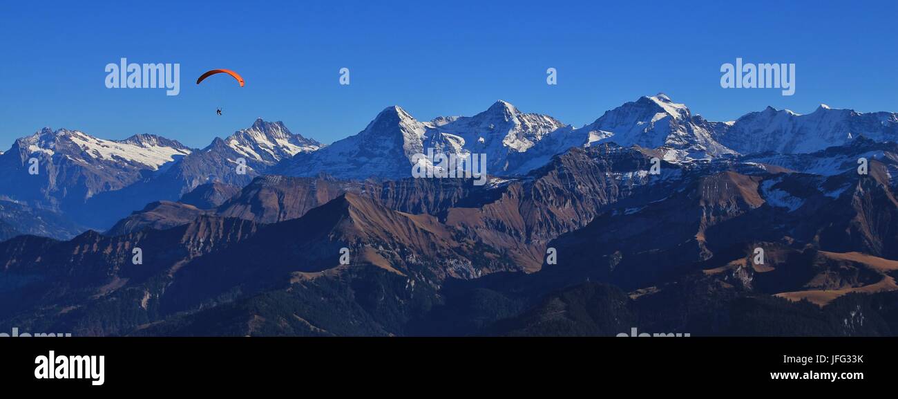 Eiger, Monch and Jungfrau Stock Photo