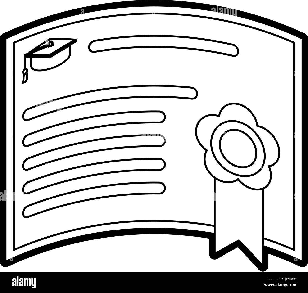 Graduation Diploma Achievement Stock Vector Image Art Alamy