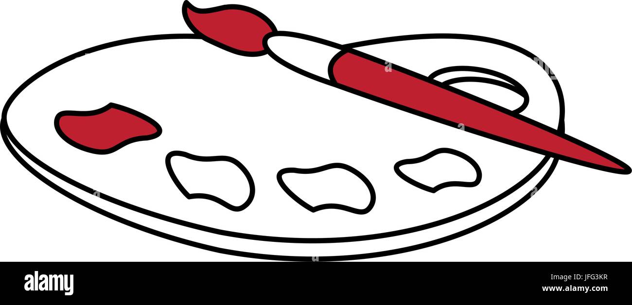 Paint palette mix Stock Vector Image & Art Alamy