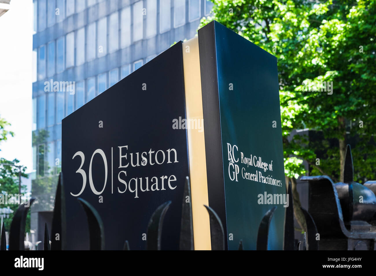 30 Euston Square is the home of the Royal College of General Practioners, London, England, u.k. Stock Photo