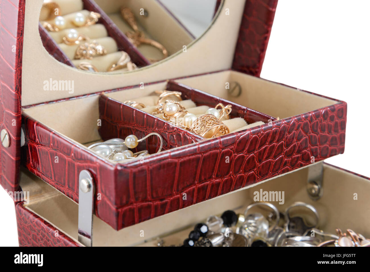 Casket with jewelry Stock Photo Alamy