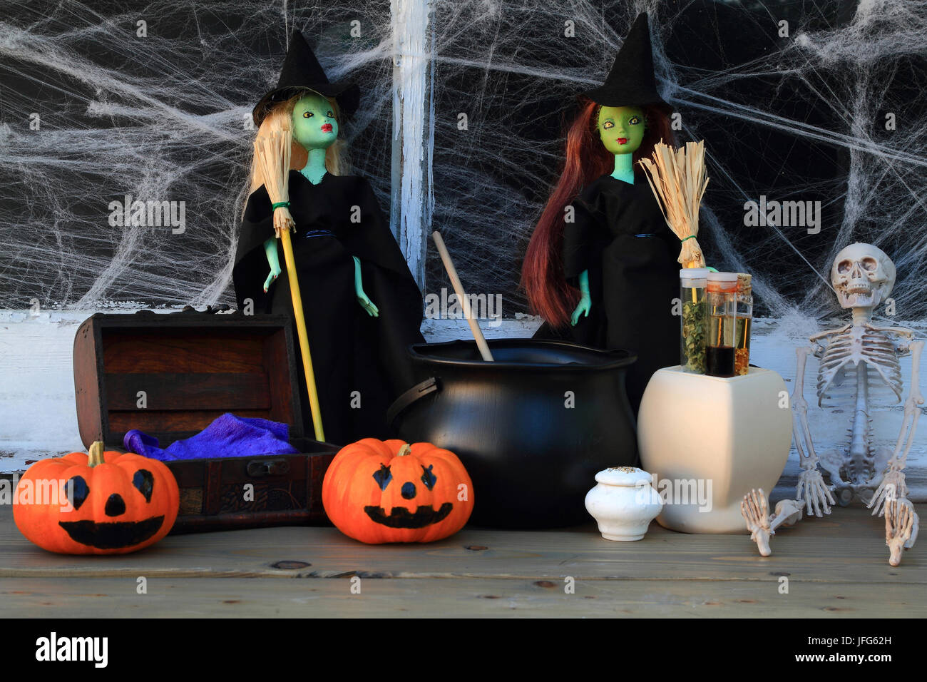 Halloween Witches Stock Photo