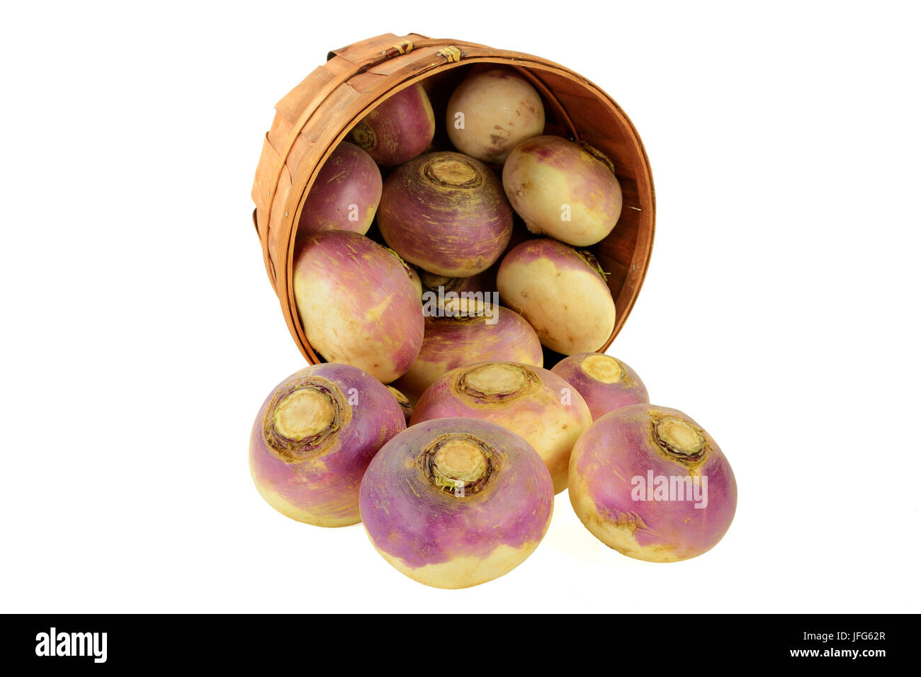Vegetable Turnip roots Stock Photo