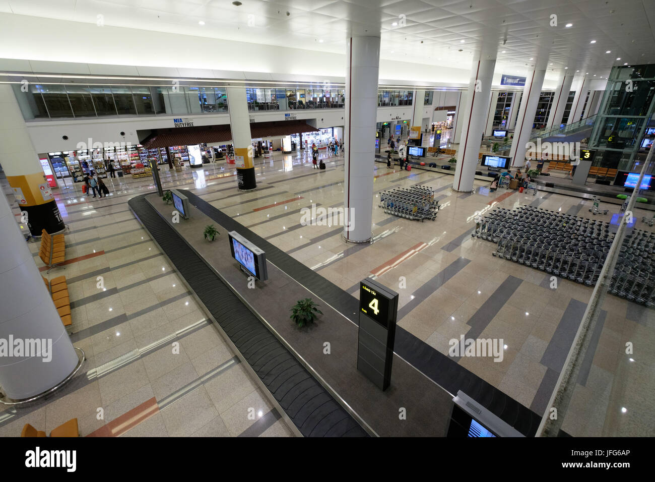 Passengers waiting for their luggage at Noi Bai Hanoi International Airport, Vietnam, Asia Stock Photo