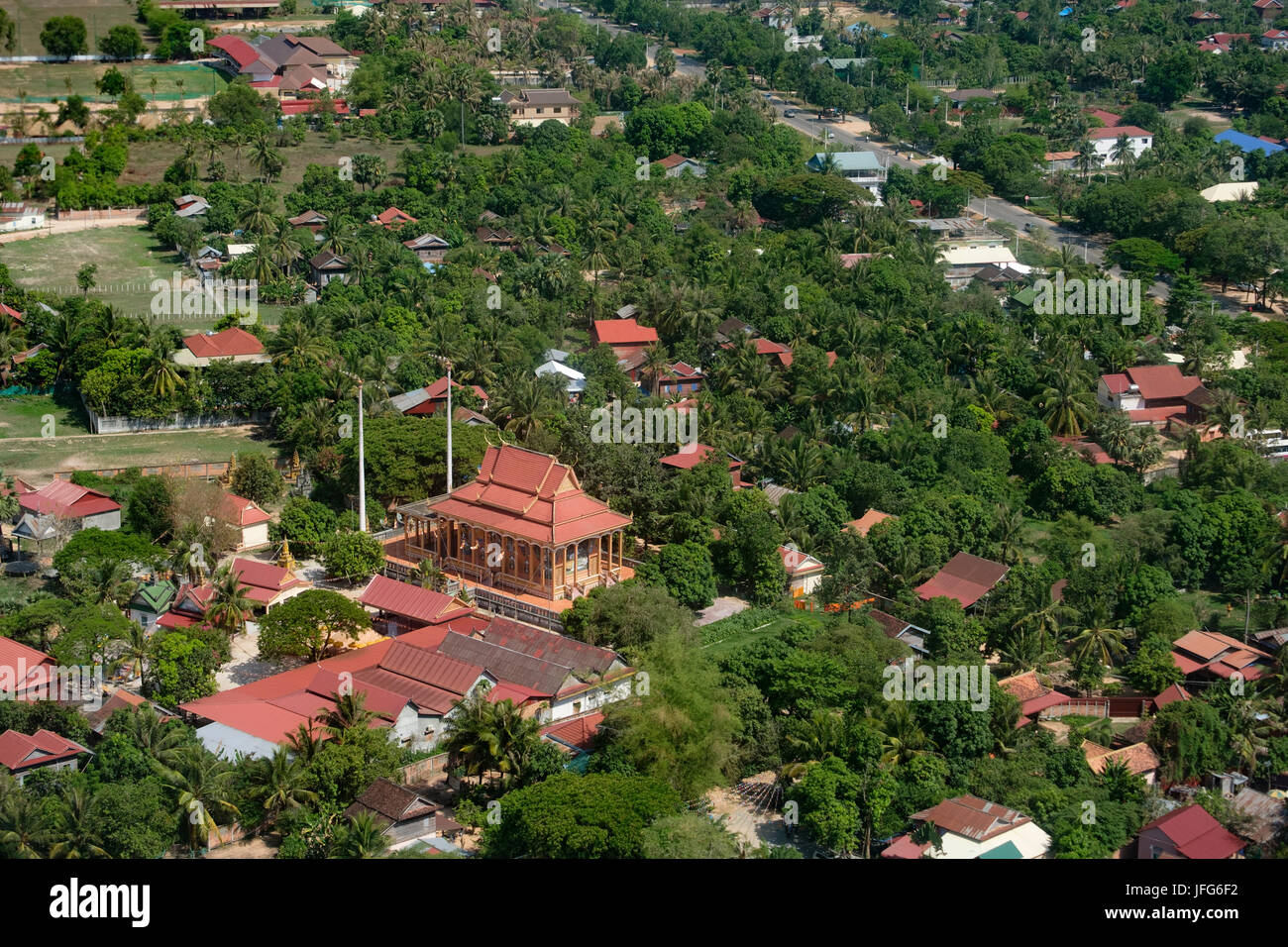 Aerial view of Luang Prabang, Laos, Asia Stock Photo