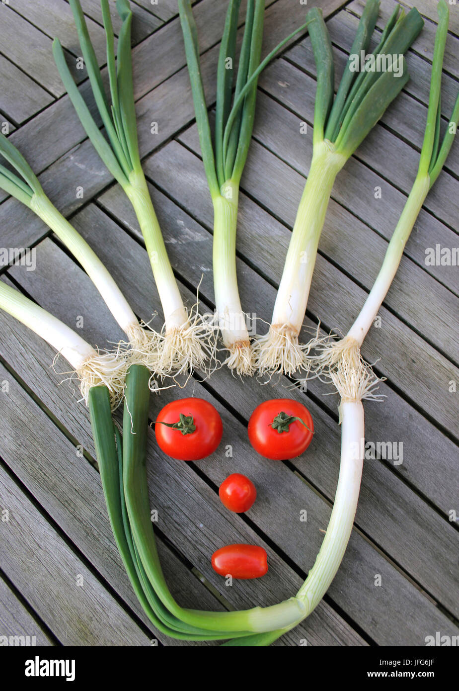 Gemüse-Gesicht Stock Photo