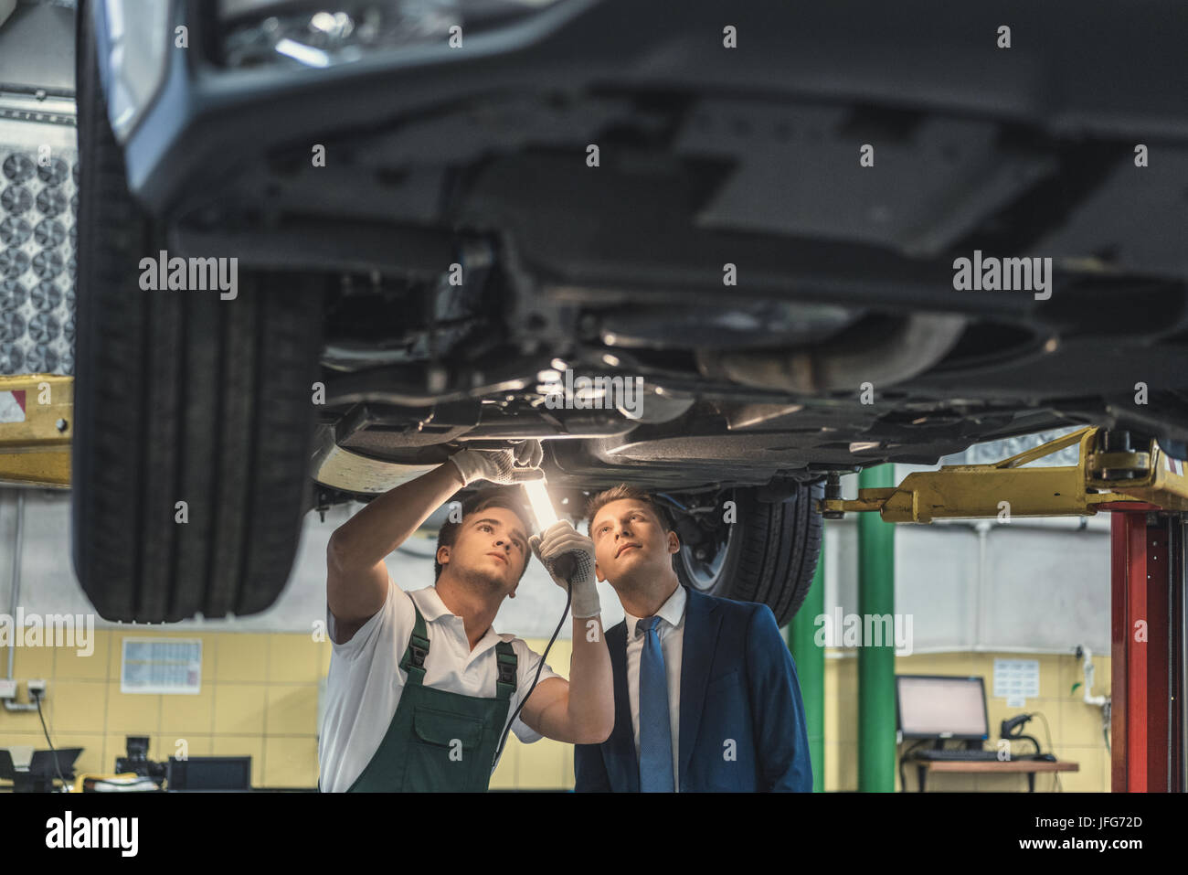 Young people at work car hi-res stock photography and images - Alamy