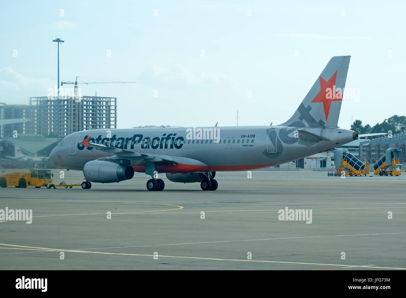 JetStar Pacific Airlines Boeing A320 airplane Stock Photo