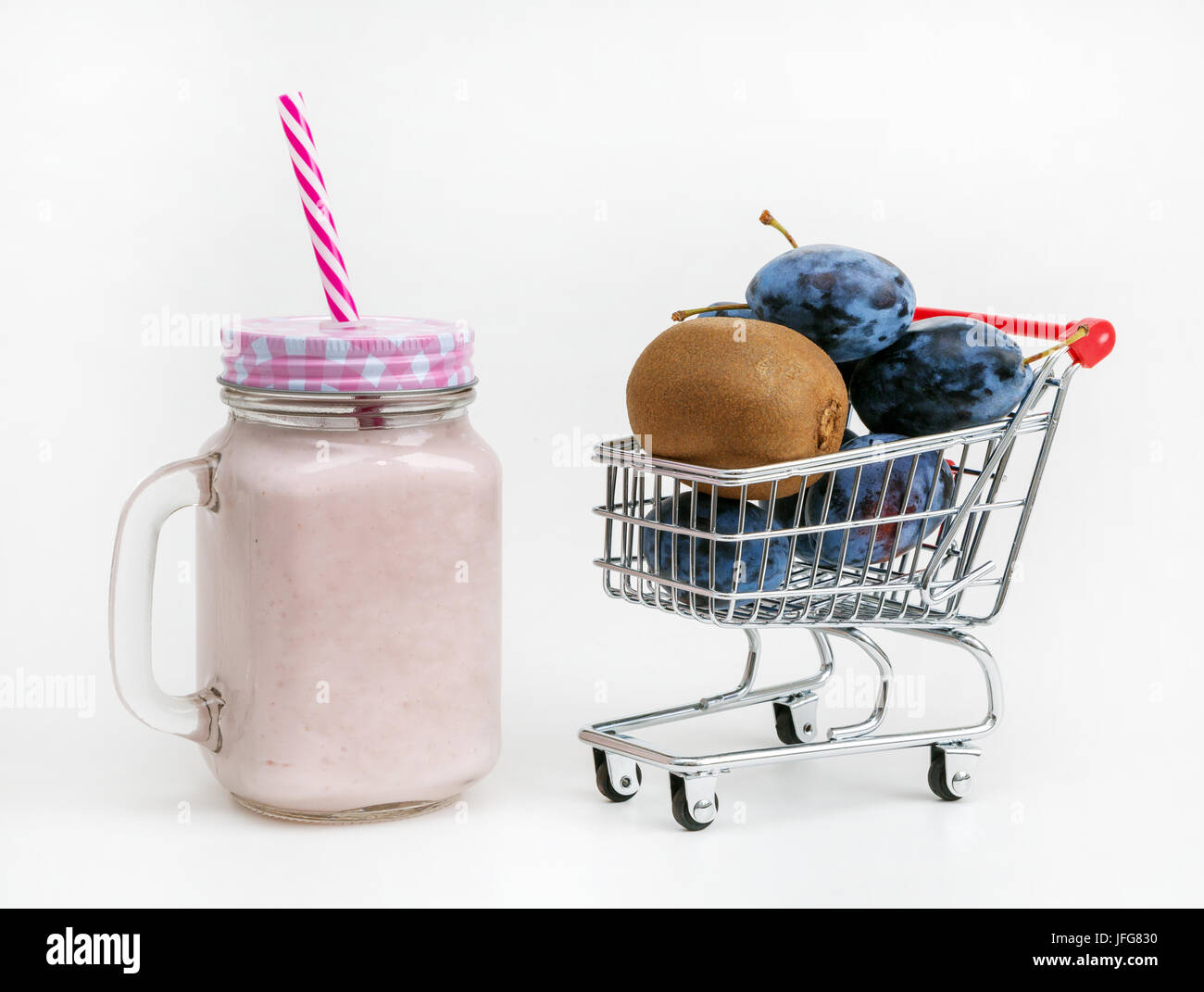 smoothies, diet, retro style Stock Photo Alamy