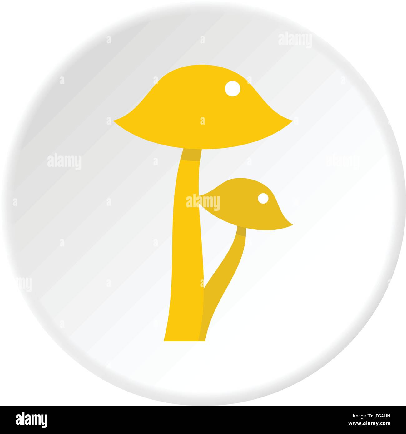 Honey fungus icon circle Stock Vector