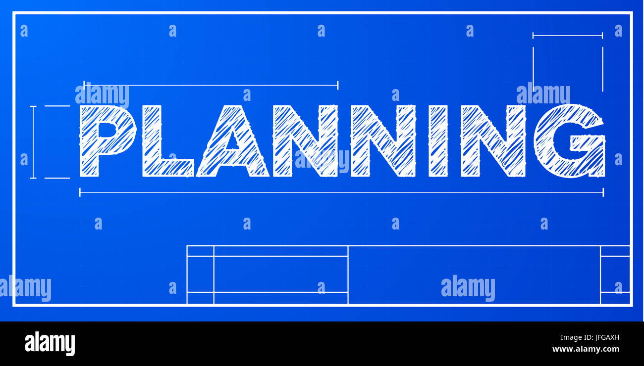 blueprint concept Planning Stock Photo Alamy