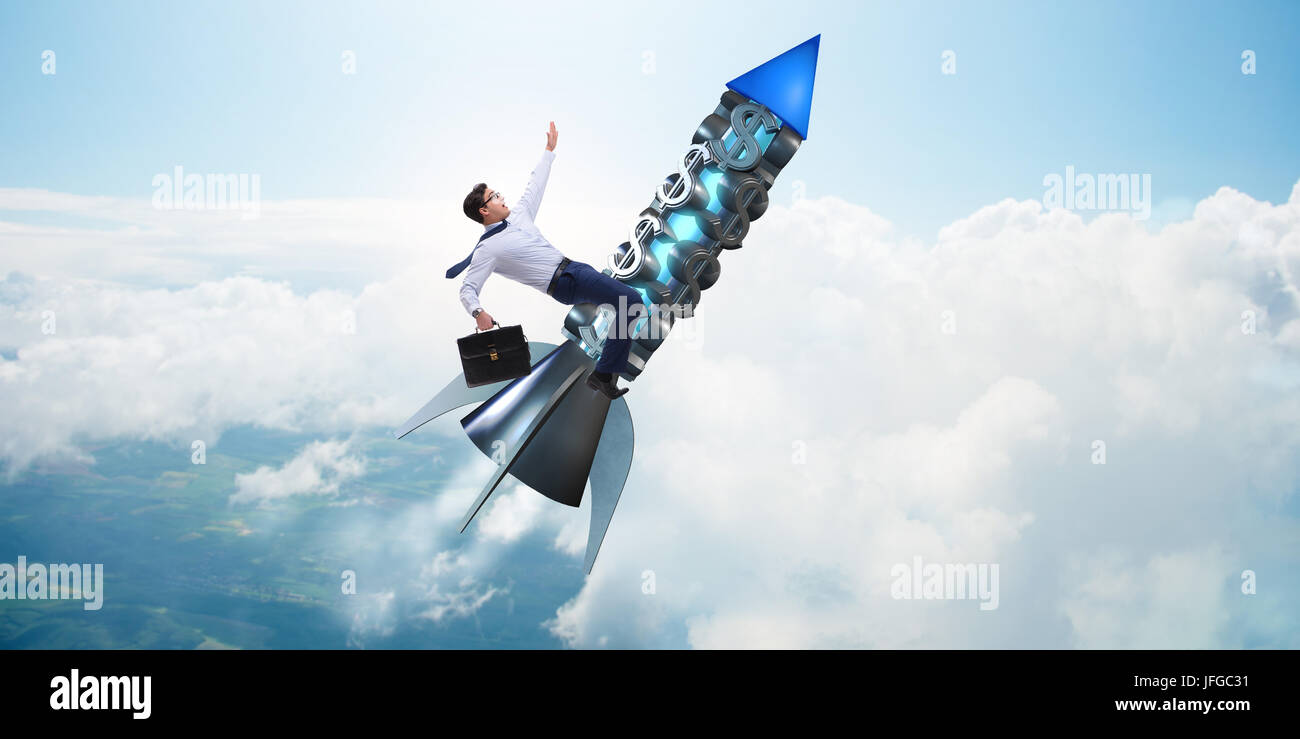 Businessman in start up business concept Stock Photo - Alamy
