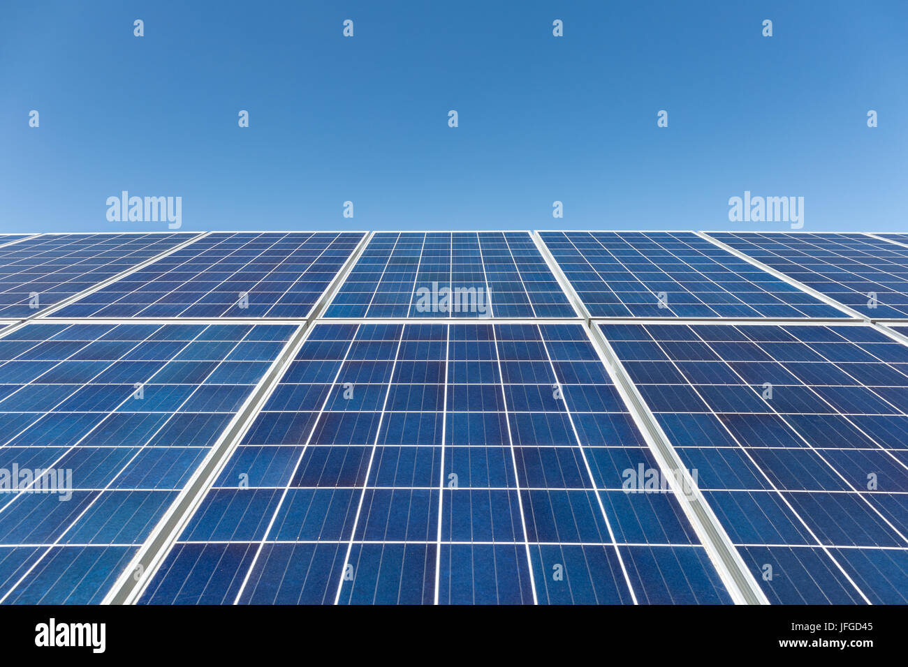 blue solar power panel Stock Photo