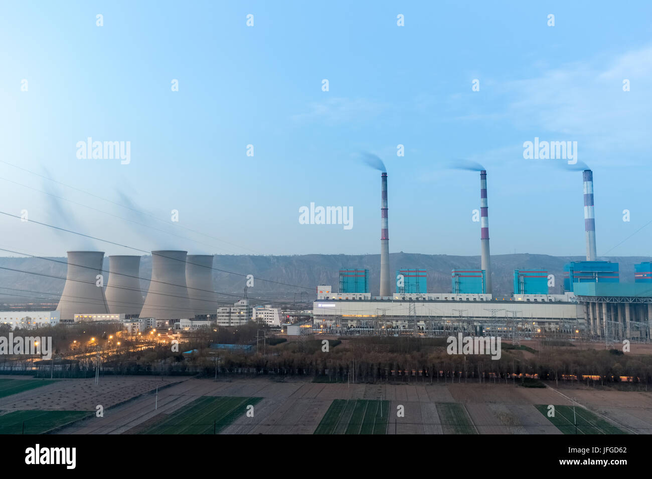 modern thermal power plant Stock Photo