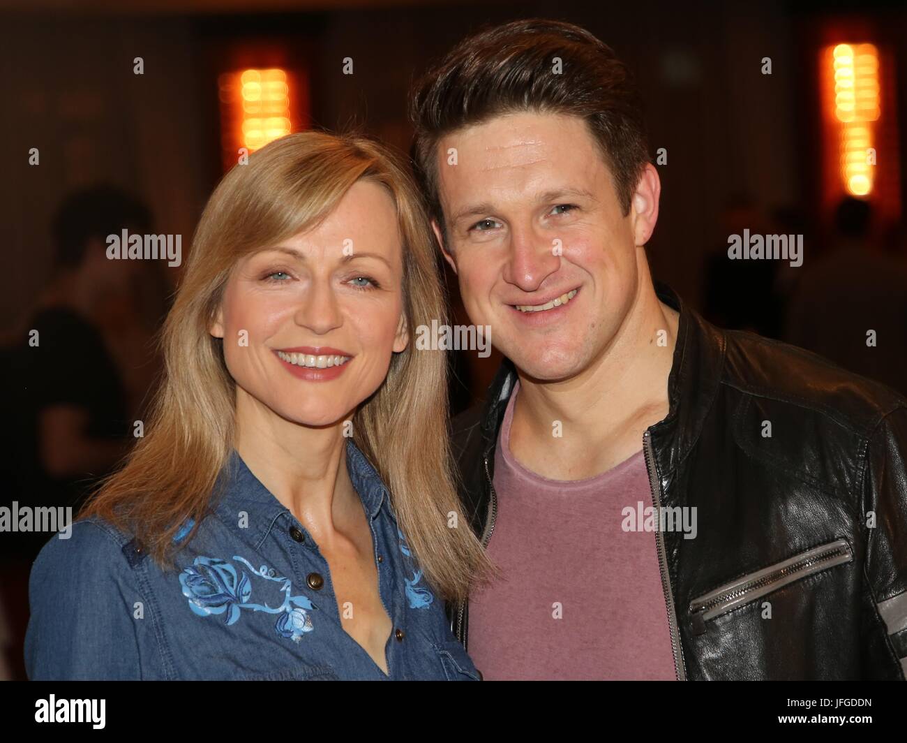 Singer Matthias Steiner With Inge Steiner Stock Photo Alamy