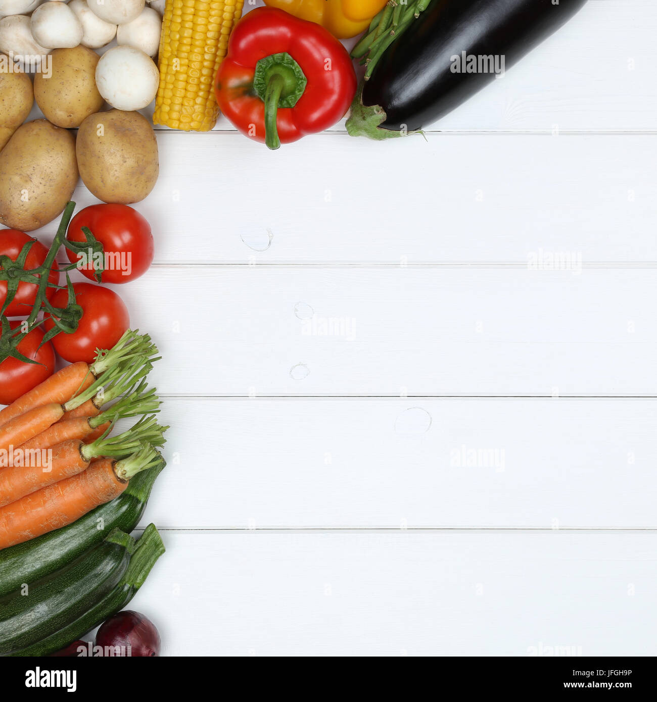 Gemüse mit Textfreiraum Stock Photo
