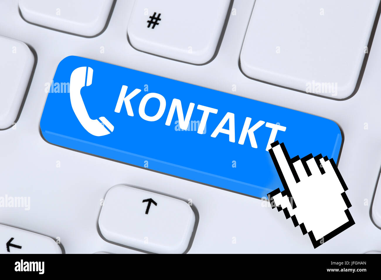 Kontakt anrufen Service Hotline Telefon Symbol Stock Photo - Alamy