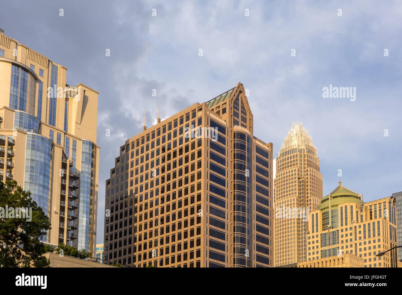 charlotte north carolina city skyline from bbt ballpark Stock Photo Alamy