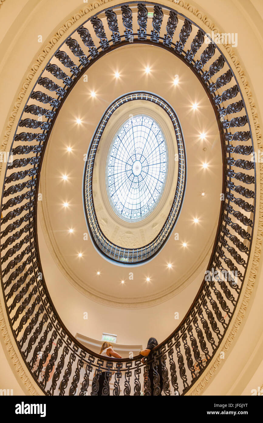 Scotland, Glasgow, Gallery of Modern Art, View of Interior Stairwell Stock Photo