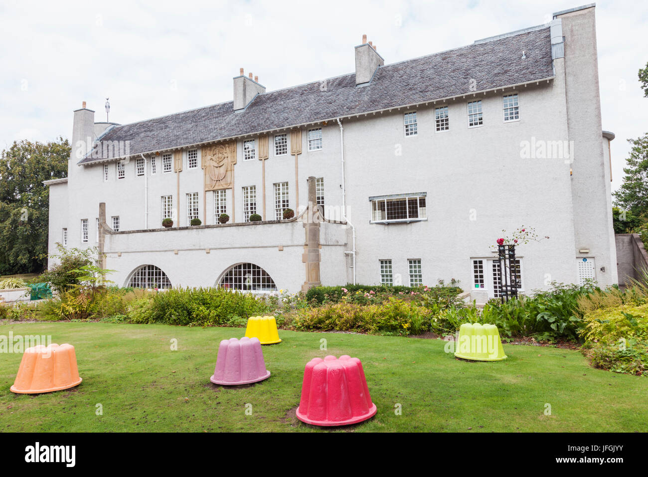 Scotland, Glasgow, Bellahouston Park, House for an Art Lover, Designed by Charles Rennie Mackintosh Stock Photo