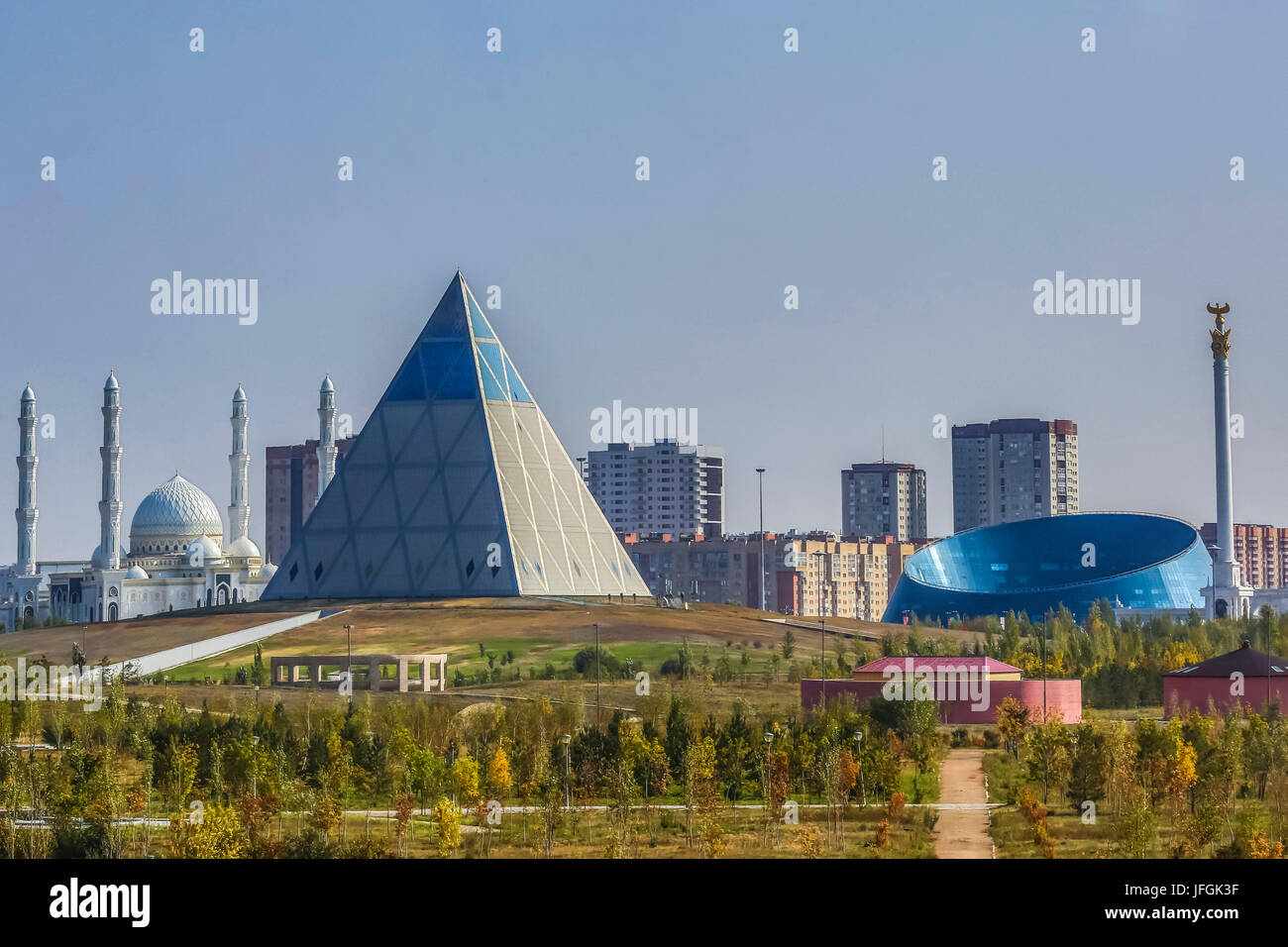 The main attraction of Astana is the Palace of Peace and Harmony The main attraction of Astana is the Palace of Peace and Harmony