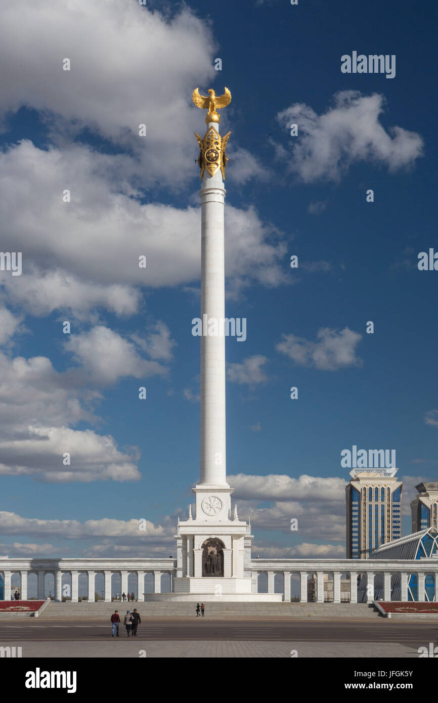 Kazakhstan, Astana City, New Administrative City, Kazak Yeli, Kazakh Country, Monument, Stock Photo