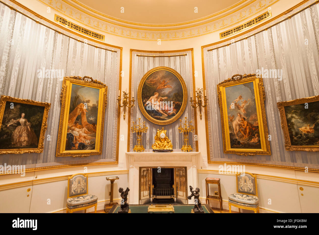 England, London, The Wallace Collection Museum, Interior View Stock Photo