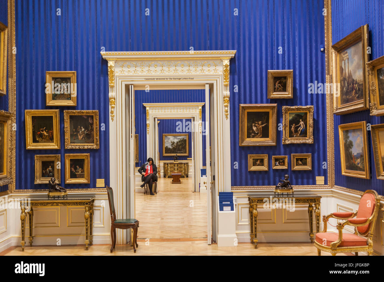 England, London, The Wallace Collection Museum, Interior View Stock Photo
