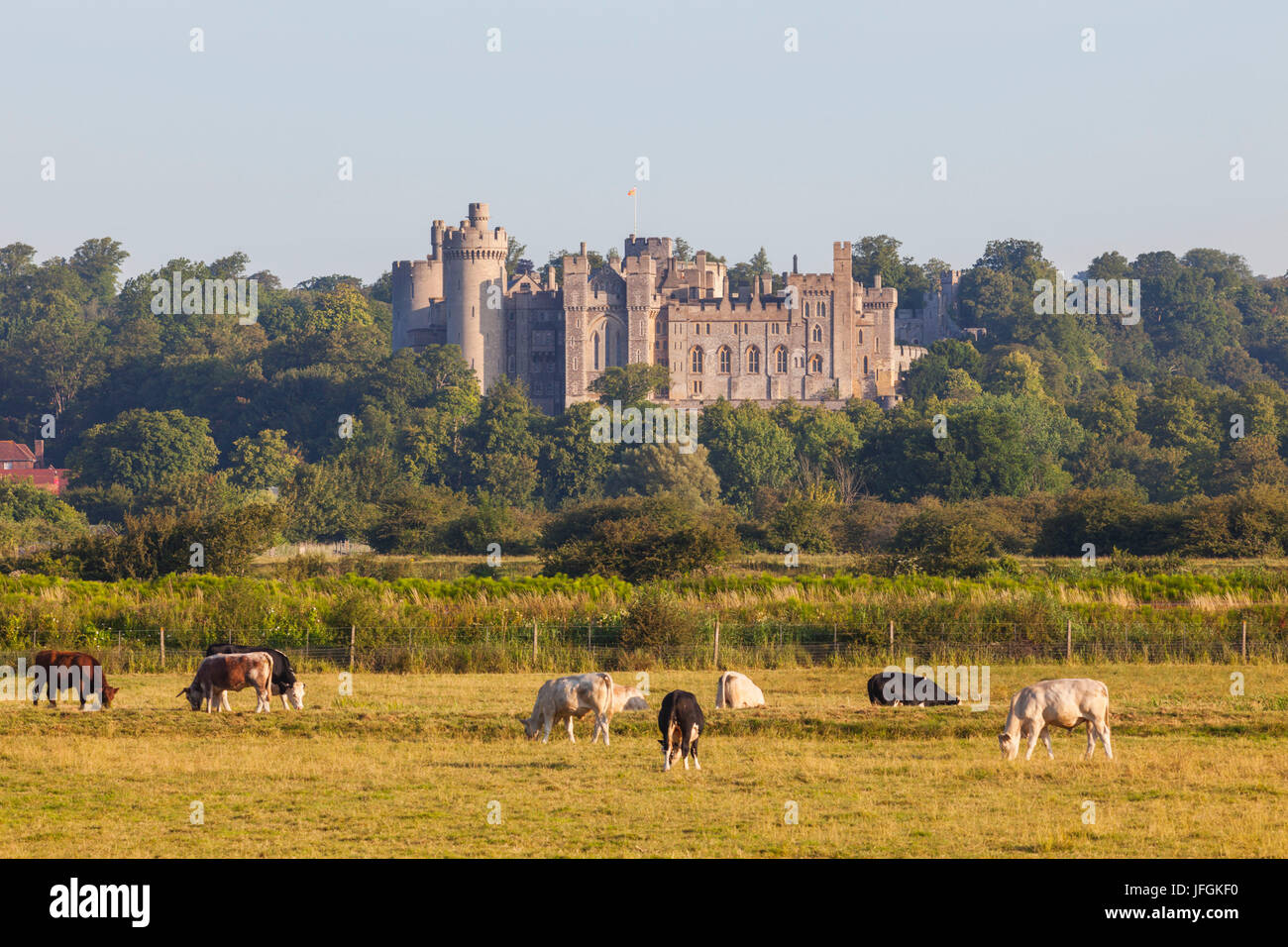 England, West Sussex, Arundel, Arundel Castle Stock Photo