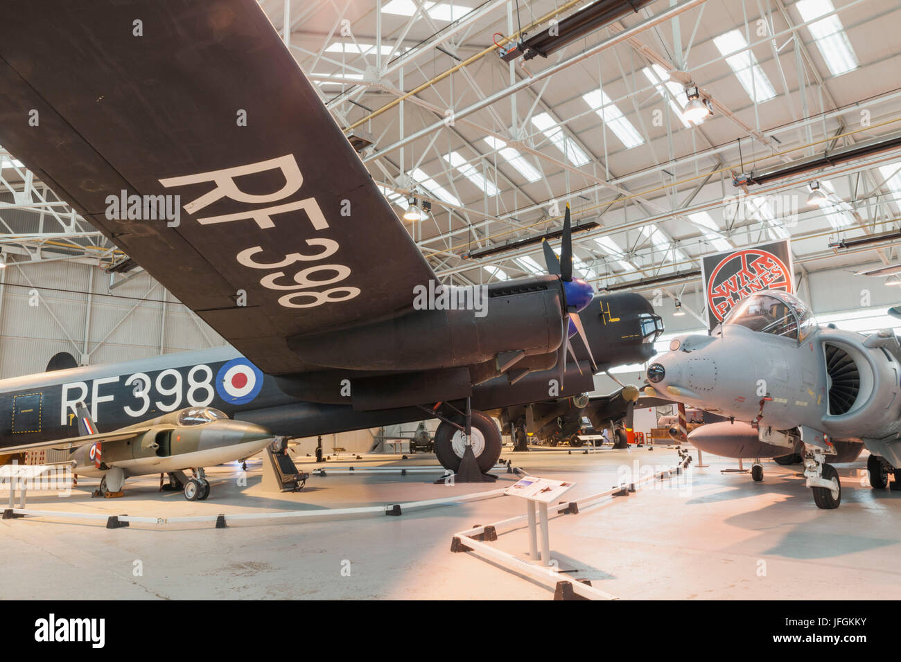 England, Shropshire, Royal Airforce Cosford Museum, Display of Historical Aircraft Stock Photo