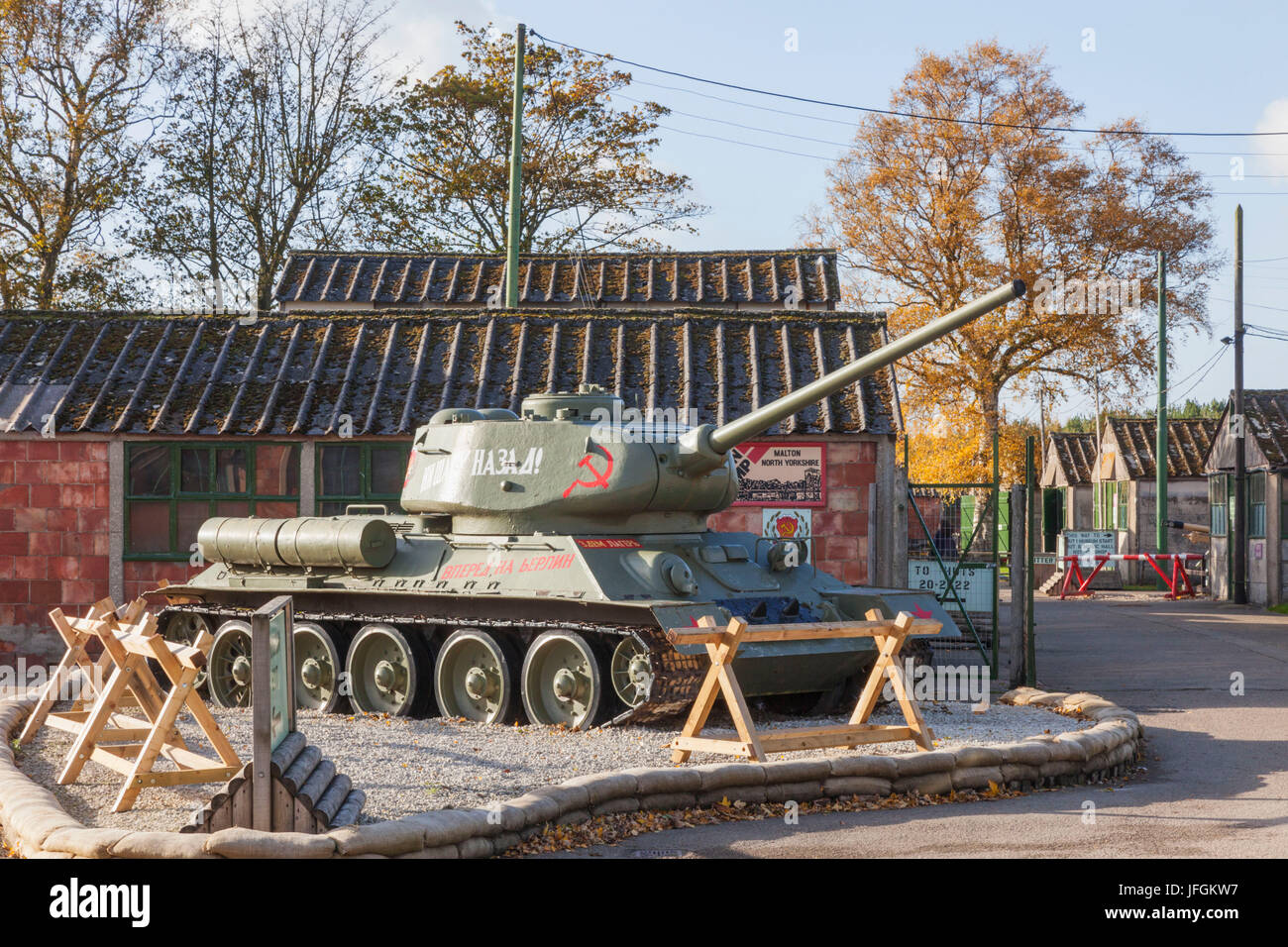 England, Yorkshire, Malton, Eden Camp Military Museum Stock Photo