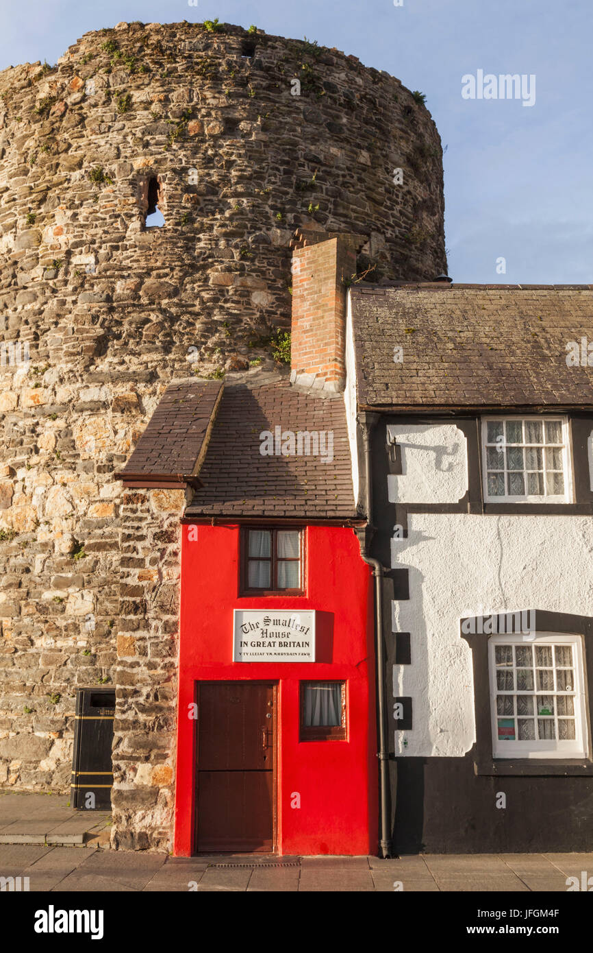 Wales, Conwy, Smallest House in the UK Stock Photo Alamy