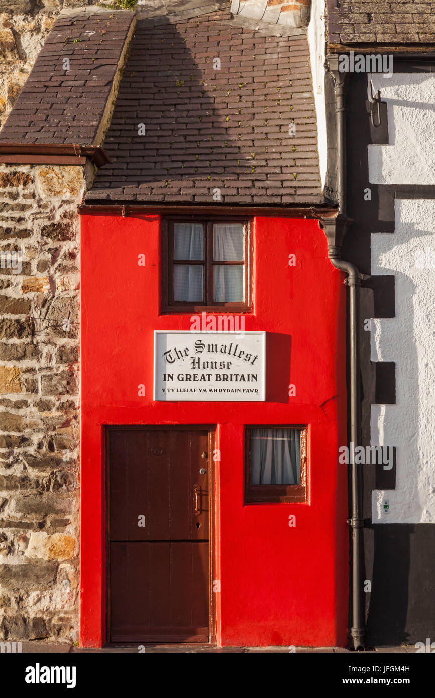 Wales, Conwy, Smallest House in the UK Stock Photo