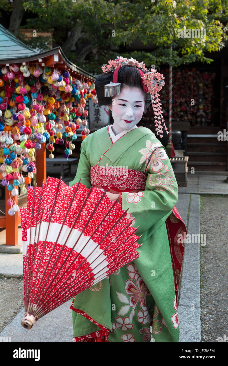 Japan, Kyoto City, japanese geisha Stock Photo