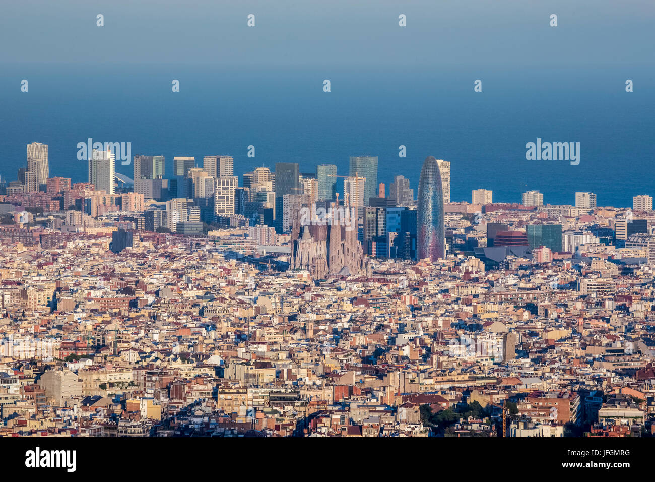 Spain, Catalunya, Barcelona City Stock Photo