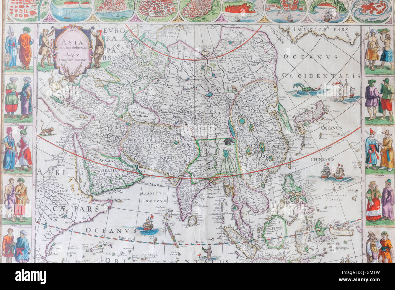 Asia map 17th hi-res stock photography and images - Alamy