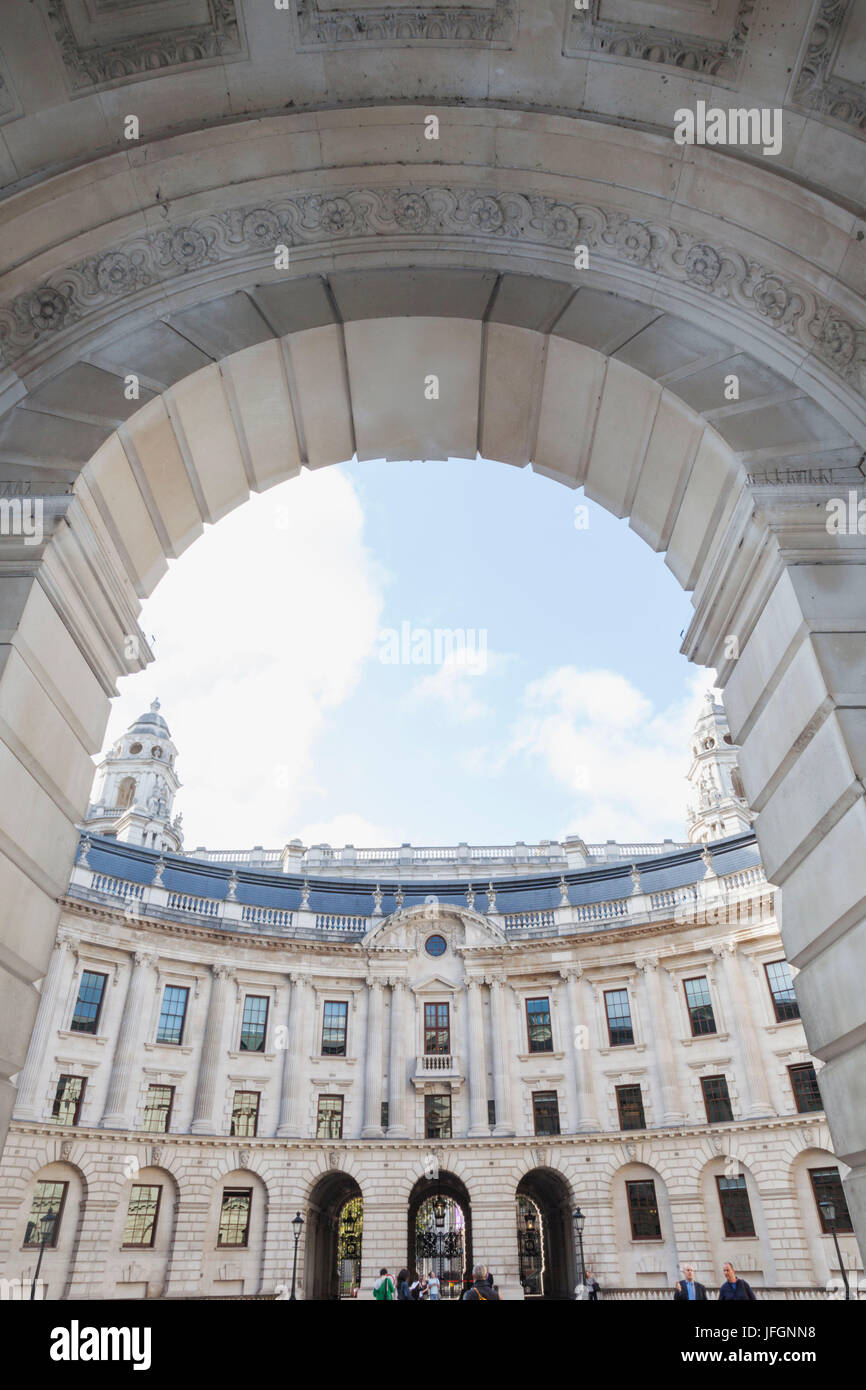 England, London, Whitehall, HM Treasury Building Stock Photo
