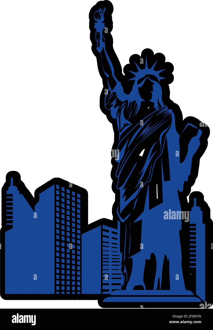 Statue of liberty icon vector illustration graphic design Stock Vector ...