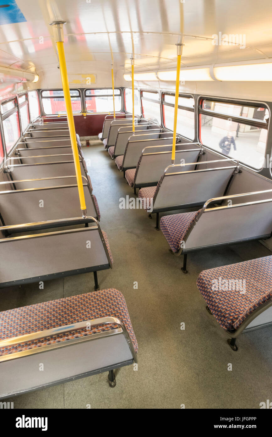 London double decker bus interior hi-res stock photography and images